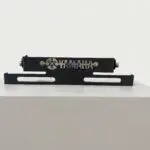 Portaplaca Retráctil Yamaha Negro Acero Inoxidable 3D