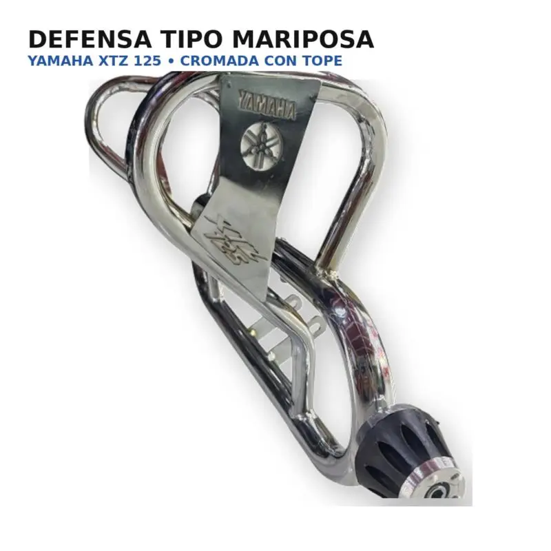 Defensa Cromada Con Tope Yamaha XTZ 125