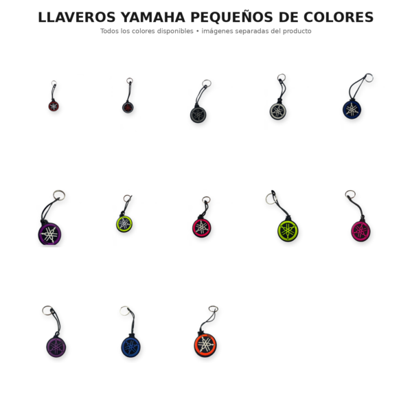 Llavero Yamaha Compacto Colores Fondo Negro