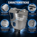 Pechera Acero Inoxidable 3D Cromada Honda Eco Deluxe