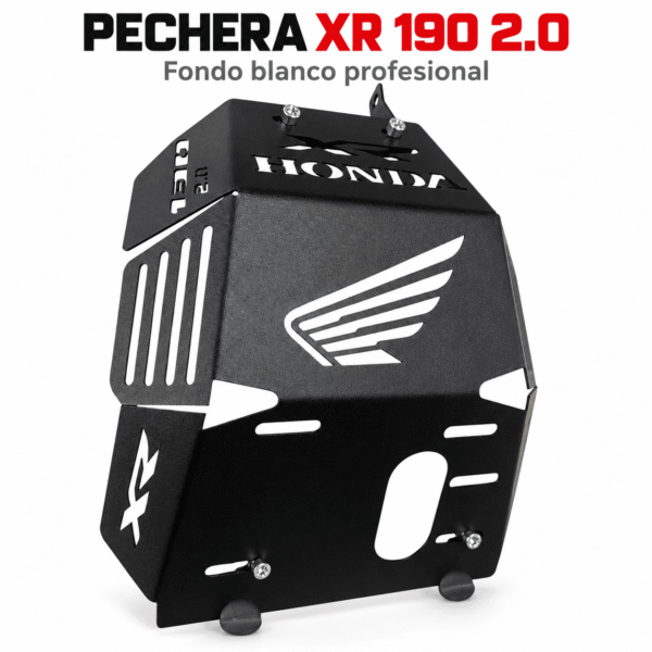 Pechera Acero Inoxidable Negra Honda XR 190L 2.0