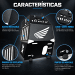 Pechera Acero Inoxidable Negra Honda XR 190L 2.0