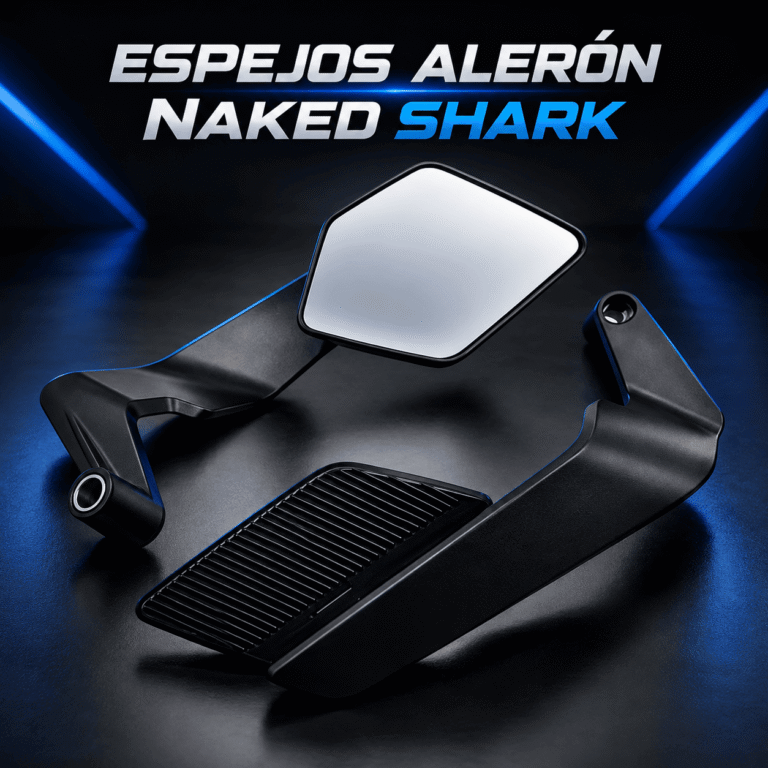 Espejos Alerón Shark Moto Naked Plásticos