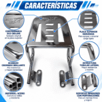 Parrilla De Carga Eco Deluxe Cromada Contra Marcada