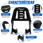 Parrilla Trasera Eco Deluxe Negra Contramarcada