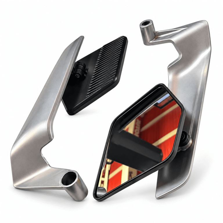 Espejo Retrovisor Stealth Max Deportivo Gris