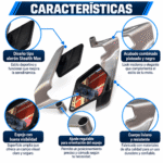 Espejo Retrovisor Stealth Max Deportivo Gris