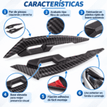 Alerón Para Farola Y Carenaje Acabado Fibra De Carbono
