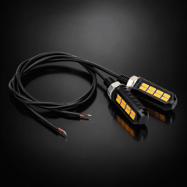 Bombillos LED Direccionales Amarillos Flash 12V X2
