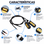 Bombillos LED Direccionales Amarillos Flash 12V X2