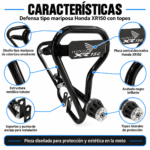 Defensa Tipo Mariposa Honda XR 150L Con Topes