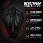 Reposapiés Traseros Pulsar NS 200 Negros Completos