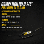 Manubrio SE Sport Alto 7/8 22mm Carbono Tubular
