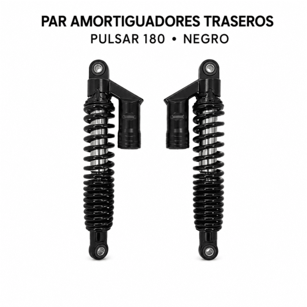 Amortiguadores Traseros Pulsar 180 Negros Par