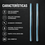 Par Barras Telescópicas Suzuki Vivax 115 Con Tapón