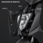 Carenaje Farola Kymco Agility 125 RS Naked Fly Xtreme Negro