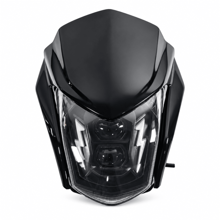 Farola LED con Lupa y Carenaje Negro Suzuki DR150