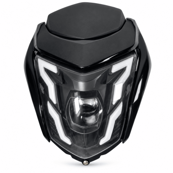 Farola LED con Lupa y Carenaje Negro MRX 150