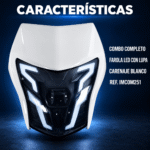 Farola LED Con Carenaje Blanco Honda XR 150L XR 190L