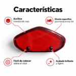 Protector Tacómetro Invicta 150 Acrílico Rojo