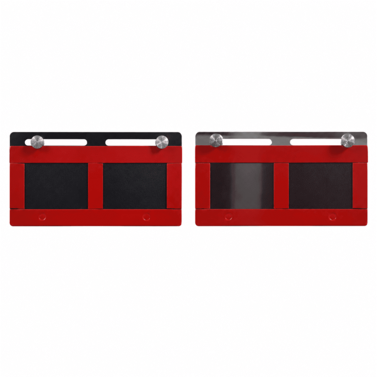 Portaplaca Flotante Universal Cromado Cinta 3M Colores