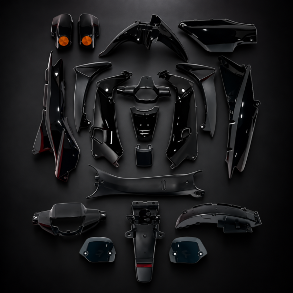 Kit Plásticos Completo Honda Wave C100 1 Negro