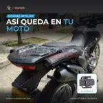 Forro parrilla xr 190 - Forro Protector de Parrilla Trasera XR 190 Reforzado - instalado en la moto