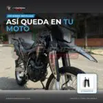 Protector de barras xr 190 - Protector de Barras H Honda XR 190 con Platina de Acero - instalado en la moto