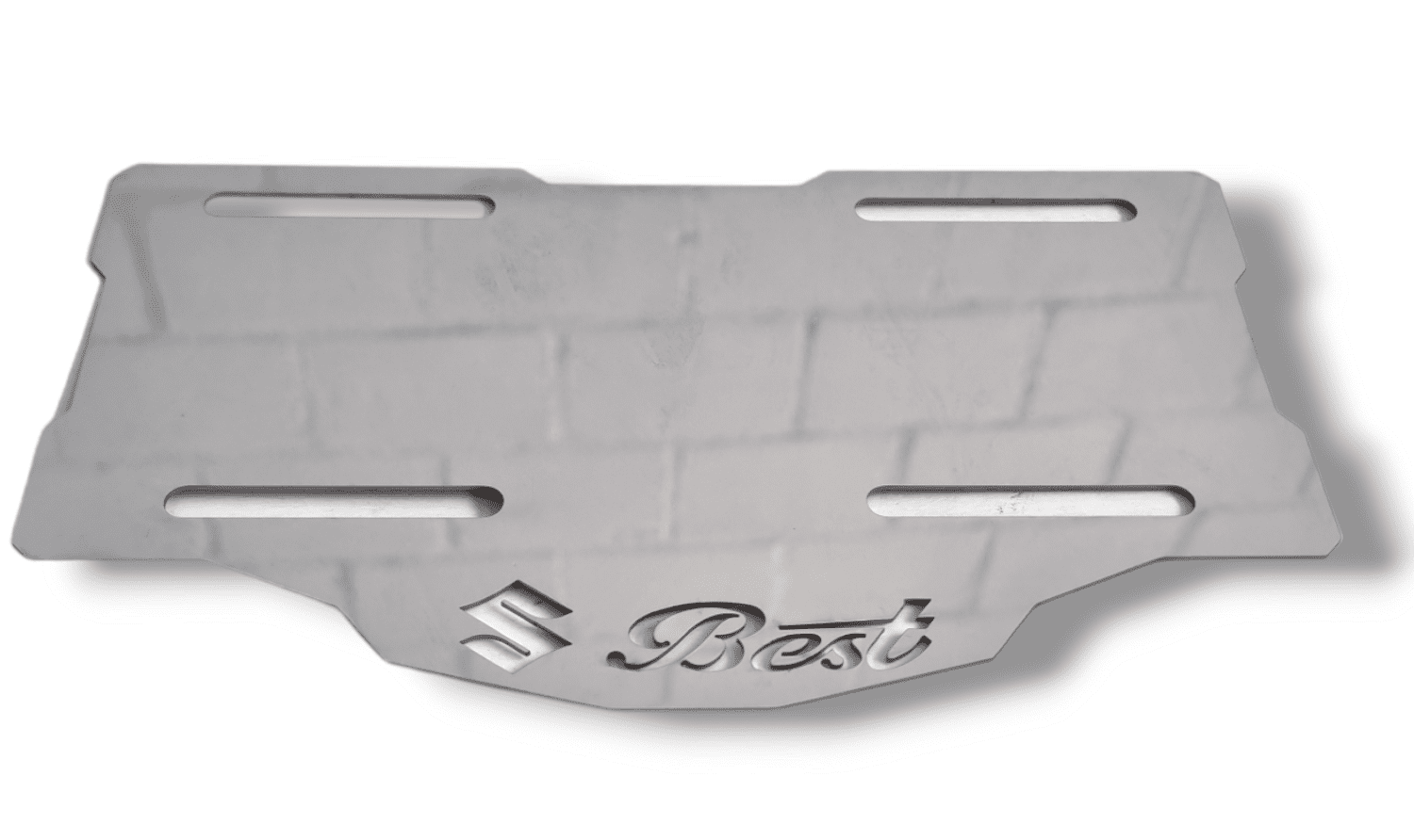 Porta Placa Best 125 Acero Inoxidable