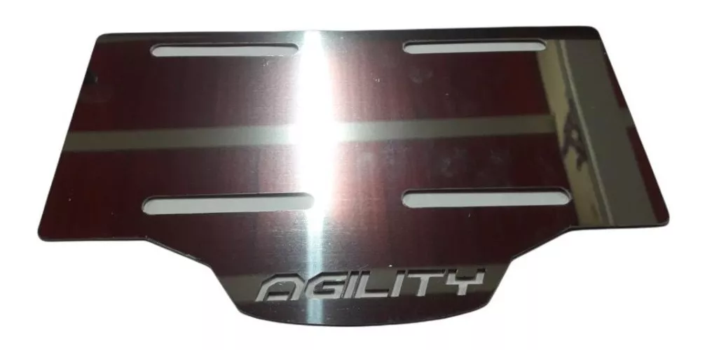 Porta Placa Auteco Agility Acero Inoxidable