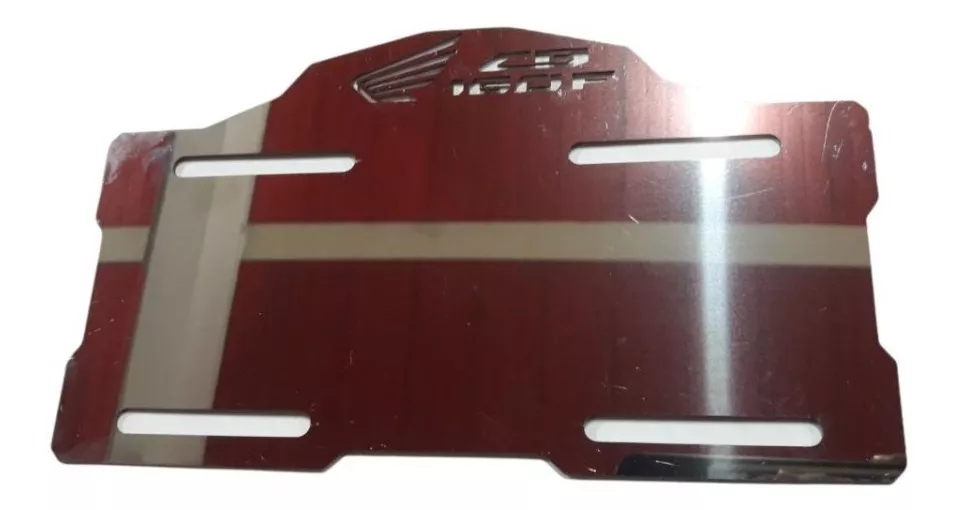 Porta Placa Invicta CB 160 Acero Inoxidable