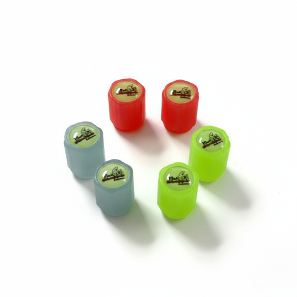 Tapa Válvula Fluorescente Colores Carro Y Moto 1 Par