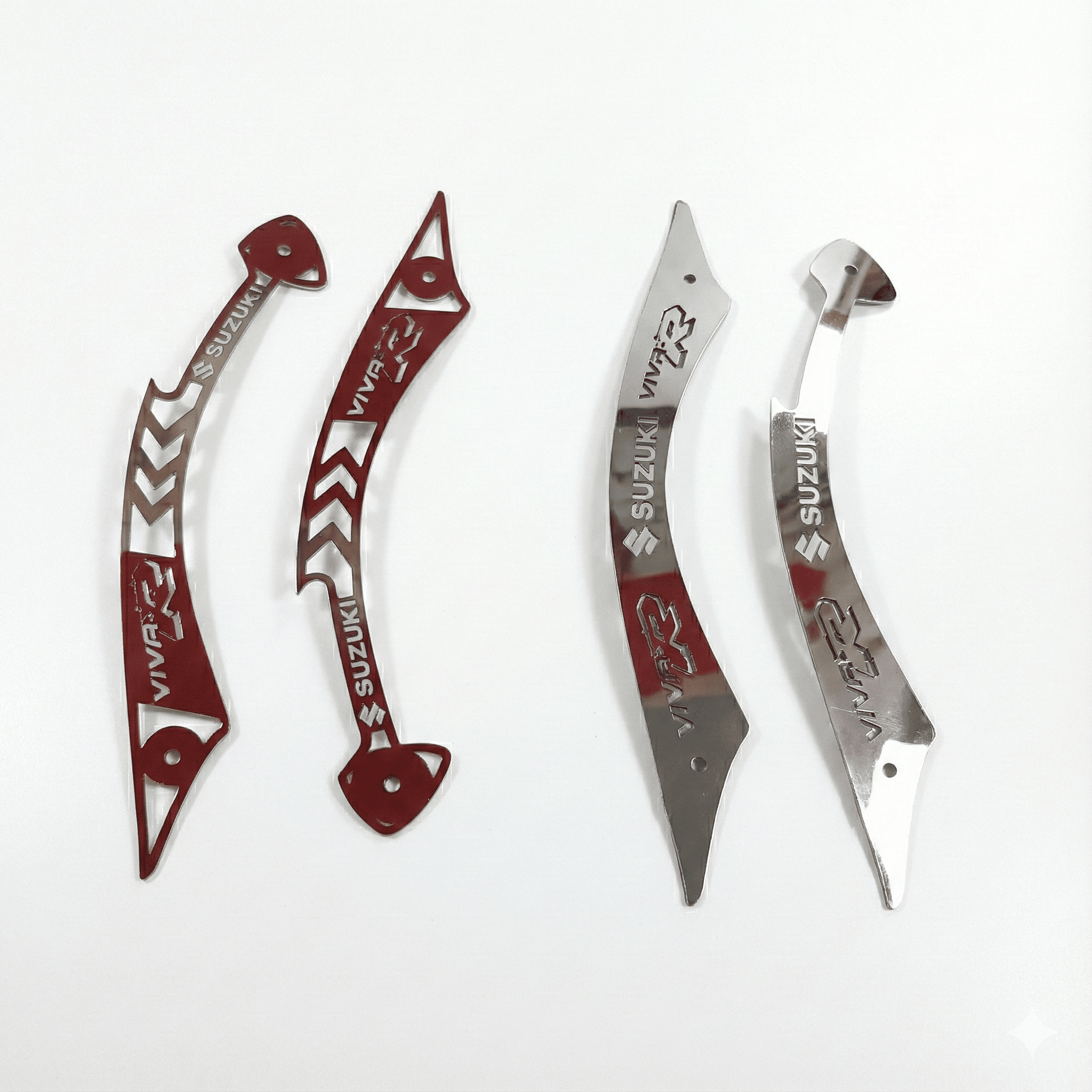 Par Emblema Logo Babero Parte Motor Suzuki Viva R