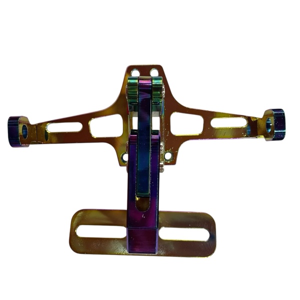 Fender Porta Placa lujo Aluminio Tornasol