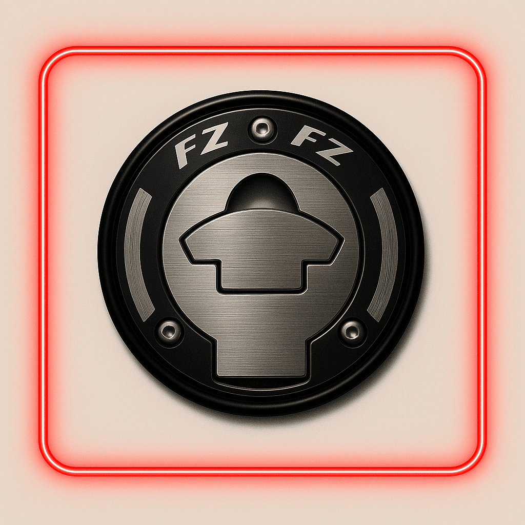 Logo Emblema para Tapa de Gasolina en Acero Inoxidable