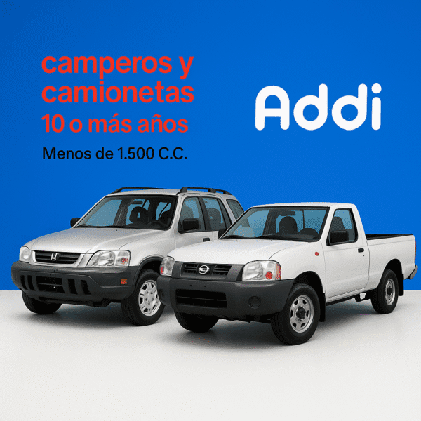 camperos y camionetas 10 o más años Menos de 1.500 C.C.