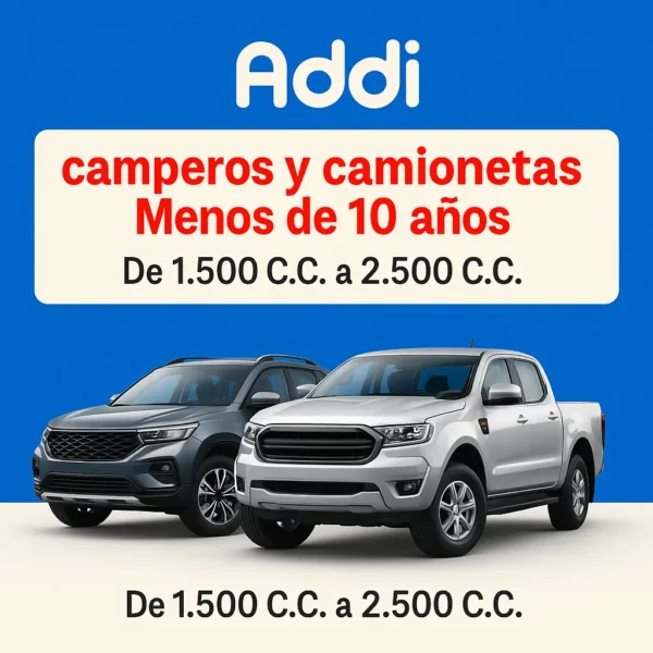 camperos y camionetas Menos de 10 años De 1.500 C.C. a 2.500 C.C.