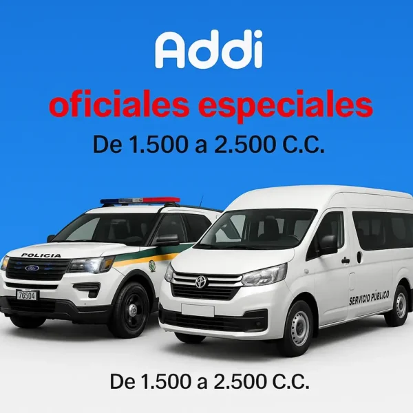 oficiales especiales De 1.500 a 2.500 C.C