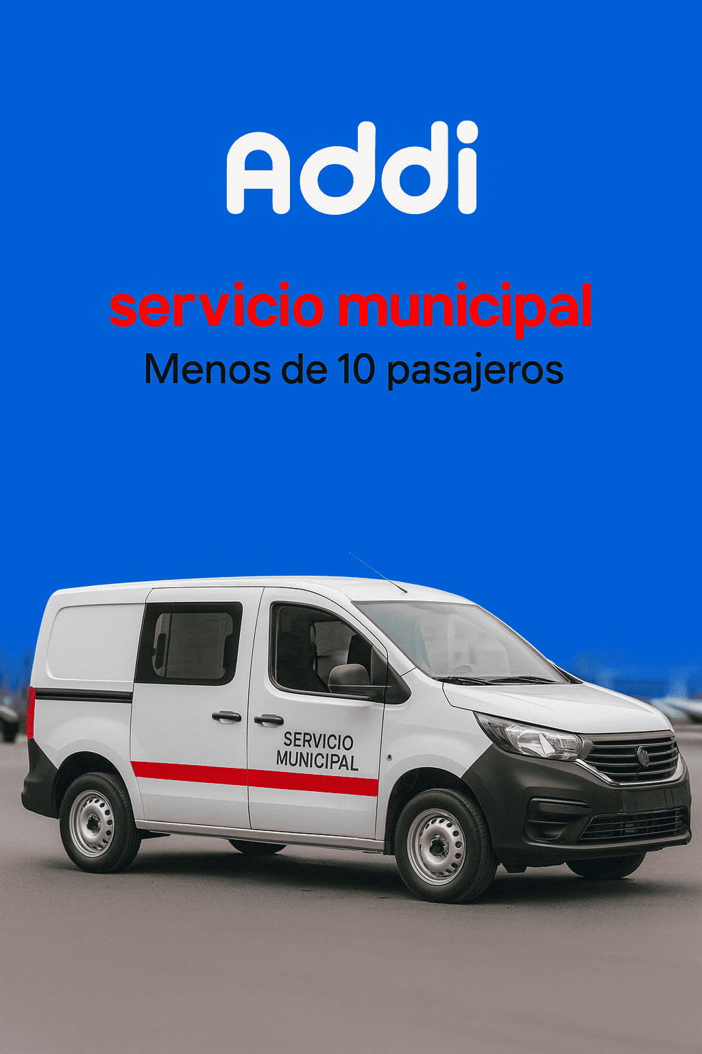servicio municipal Menos de 10 pasajeros