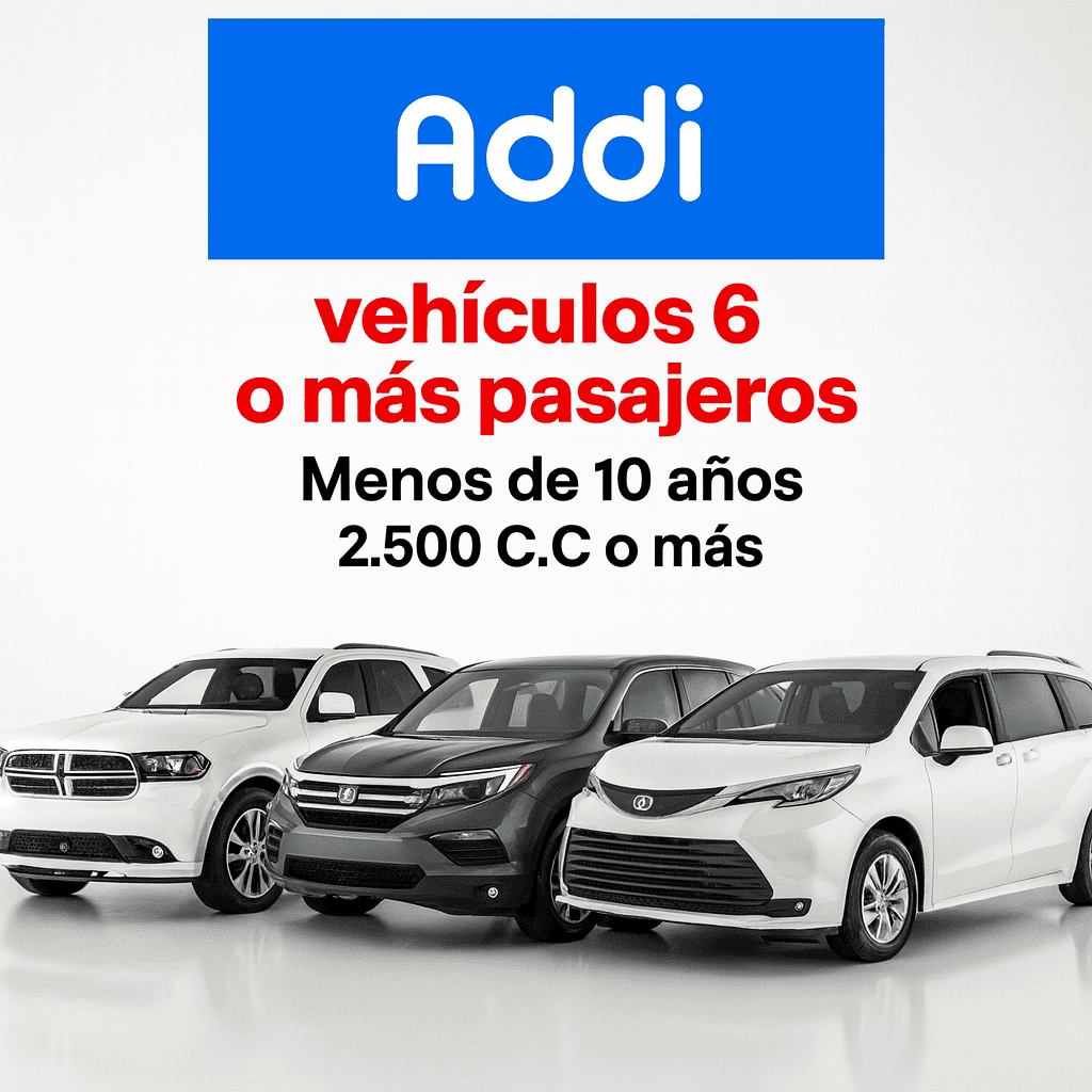 vehiculos 6 o mas pasajeros Menos de 10 años 2.500 C.C o más (1)