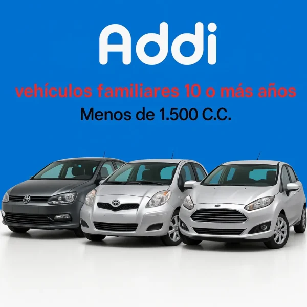 vehiculos familiares 10 o más años Menos de 1.500 C.C