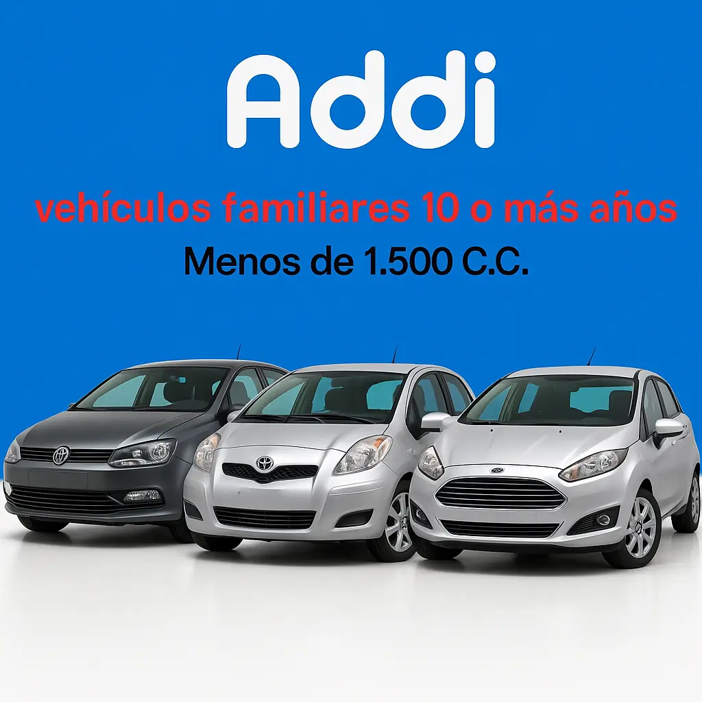 vehiculos familiares 10 o más años Menos de 1.500 C.C
