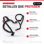 Defensa slider Yamaha XTZ 250 modelo 2021 Cicol con topes