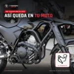Defensa slider Yamaha XTZ 250 modelo 2021 Cicol con topes
