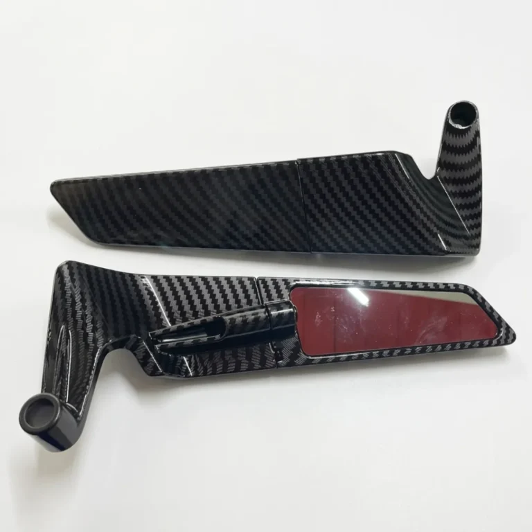 Espejos Tipo Alerón Universal Para Moto Naked Estilo Carbono De Lujo