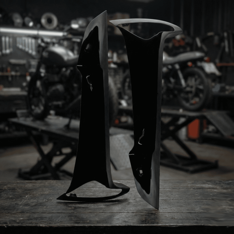 Babero Lateral Externo C100 Wave II Negro Par