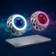 Ojo De Diablo Luz Led Azul Y Rojo Para Moto Y Carro