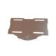 Porta Placa Acero Inoxidable Honda Abajo