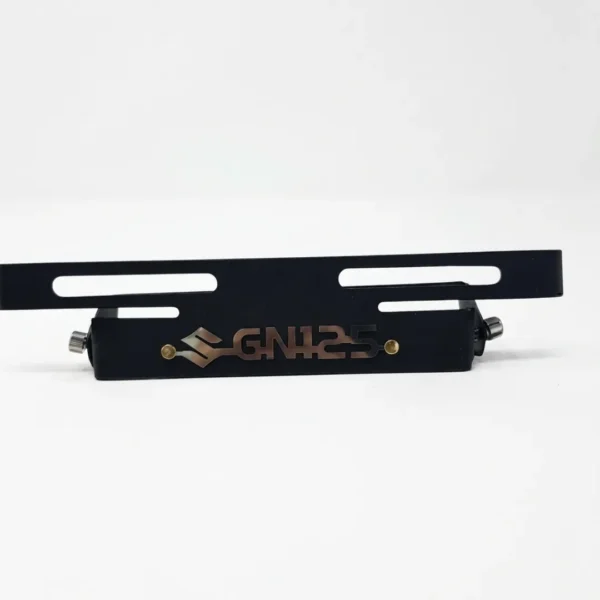 Portaplaca Retráctil GN125 Negro 3D Acero Inoxidable