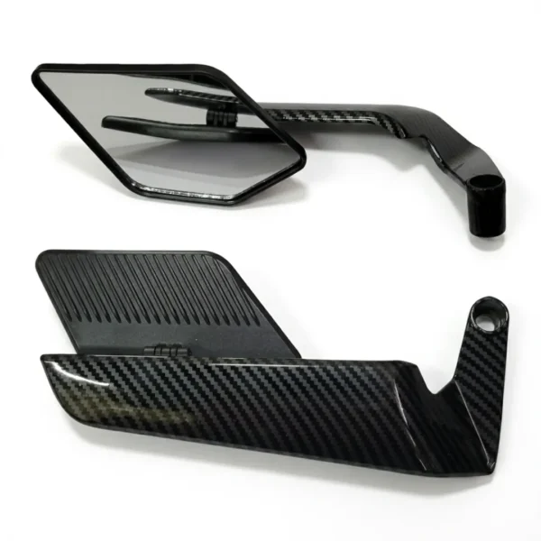 Espejos Alerón Naked Stealth Max Carbono Universal Moto